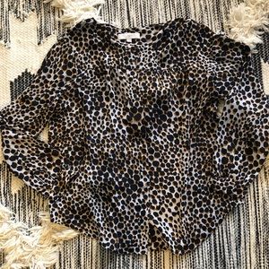 LOFT Leopard Print Blouse